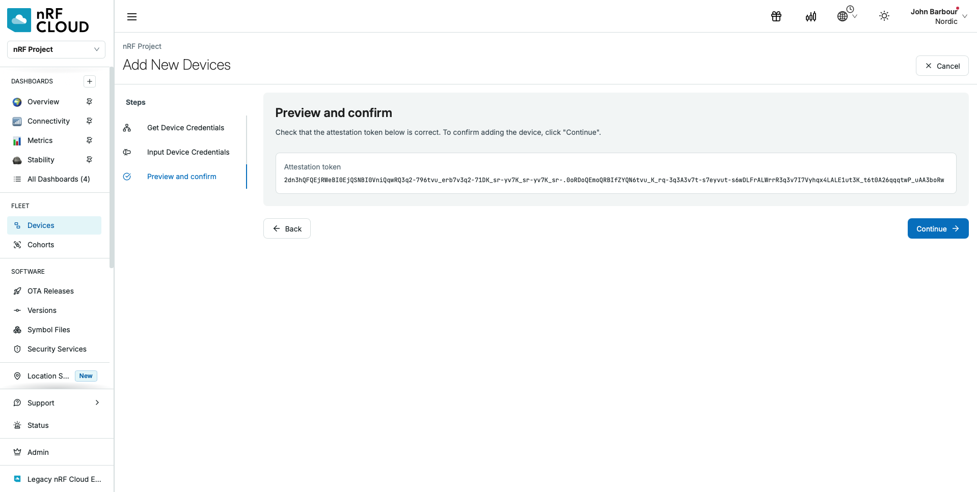 Preview and confirm