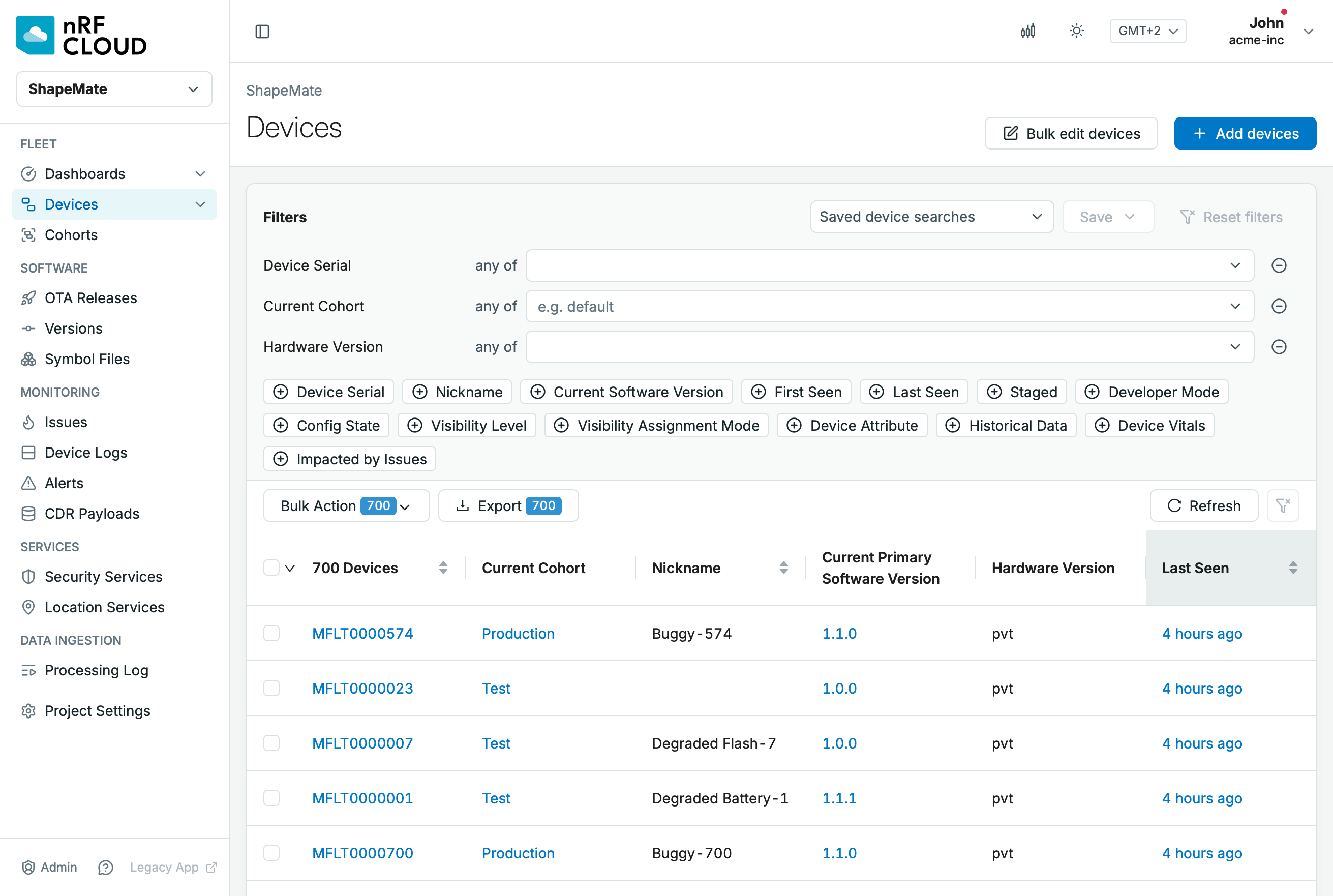 Device Inventory Device Inventory